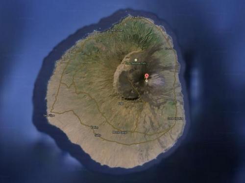 Pico do Fogo volcano on the Cape Verdean island of Fogo